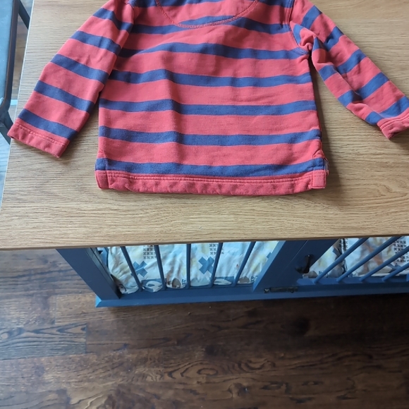 Mini Boden - Half zip Striped Kids Pullover - Red and Blue - 3-4Y - Picture 4 of 8